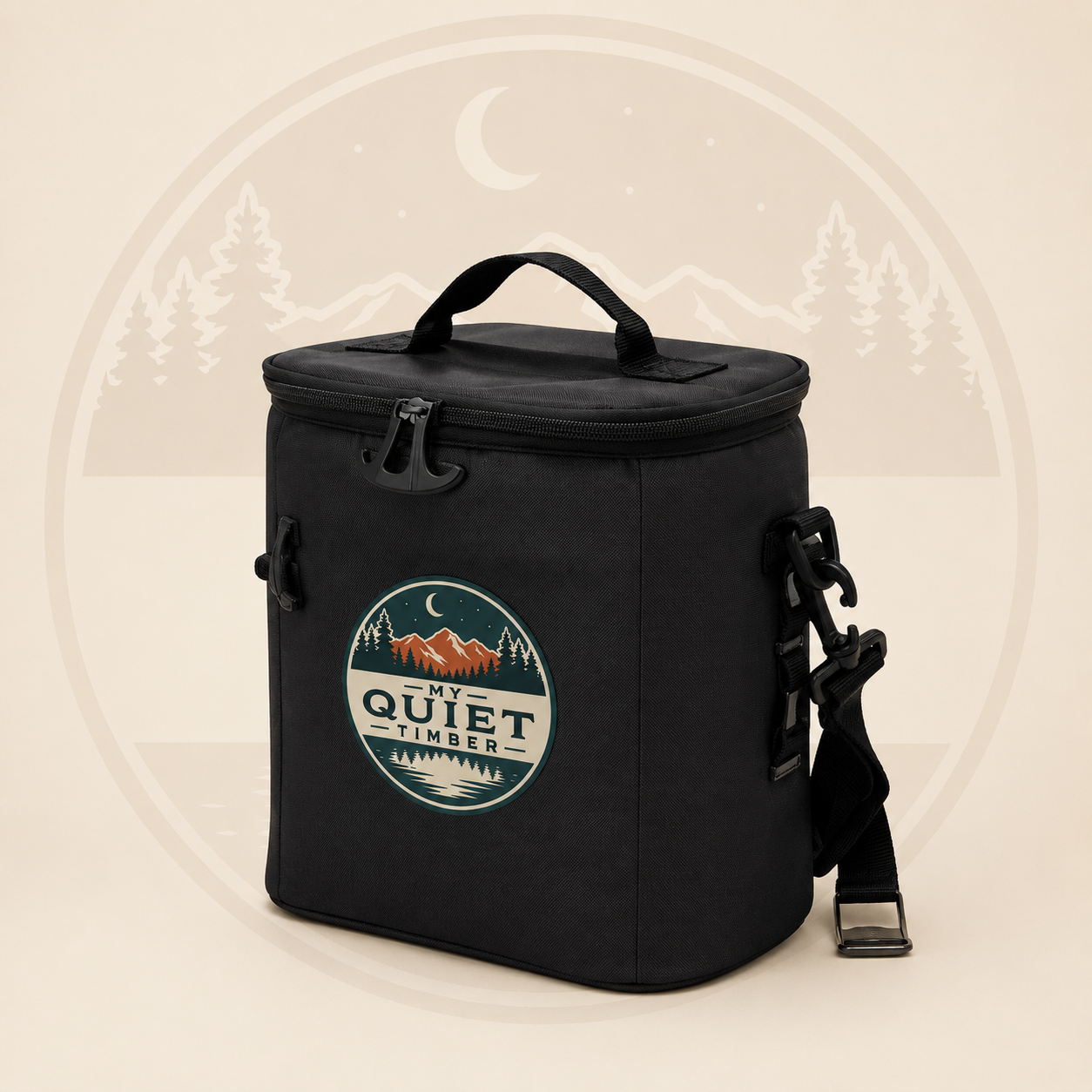 Quiet Timbers Cryo 12-Can Cooler Bag cooler bag Black